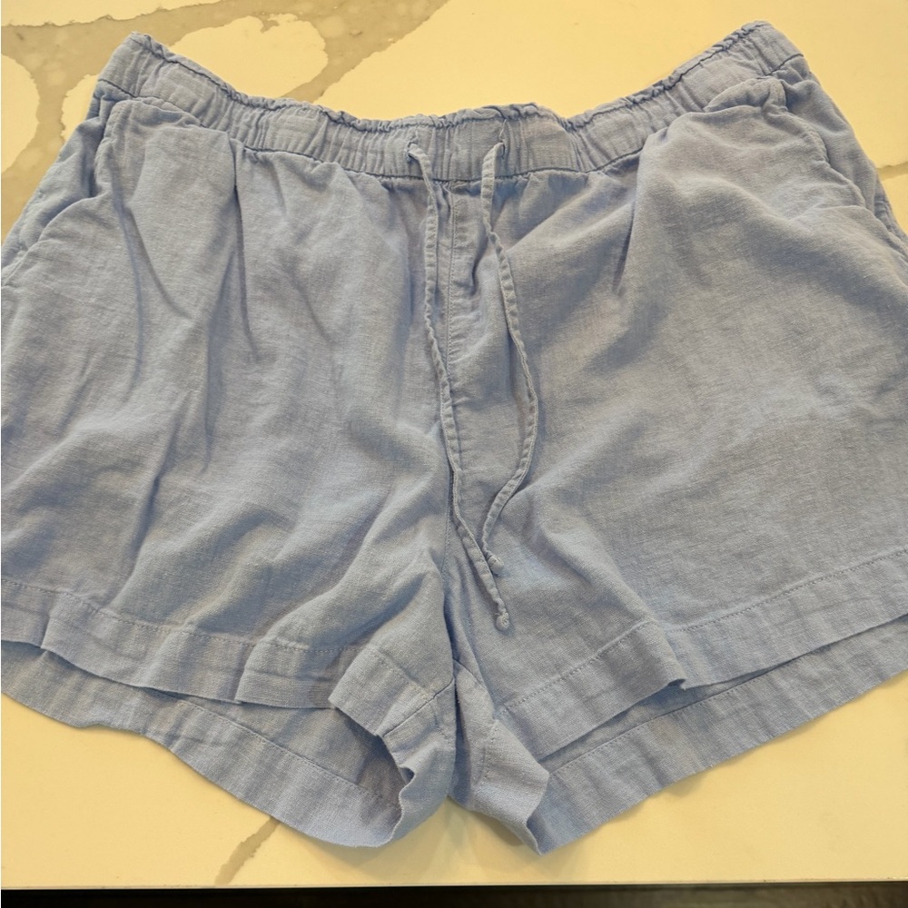 GAP Women's High Waist Sky Blue Shorts